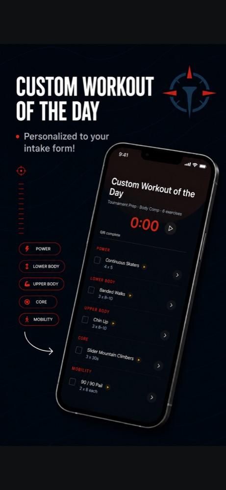 Custom Workout of the Day, personalized to your intake